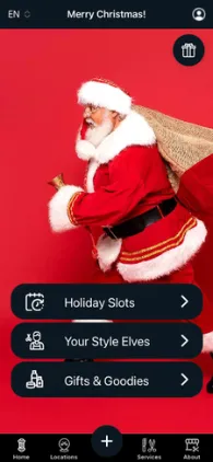 Barbershop app Easter style design